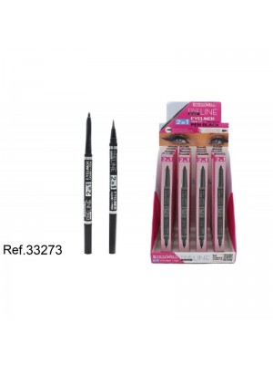 Rotulador Eye line negro + lapiz de ojos negro