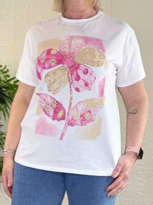 Camiseta Granada rosa