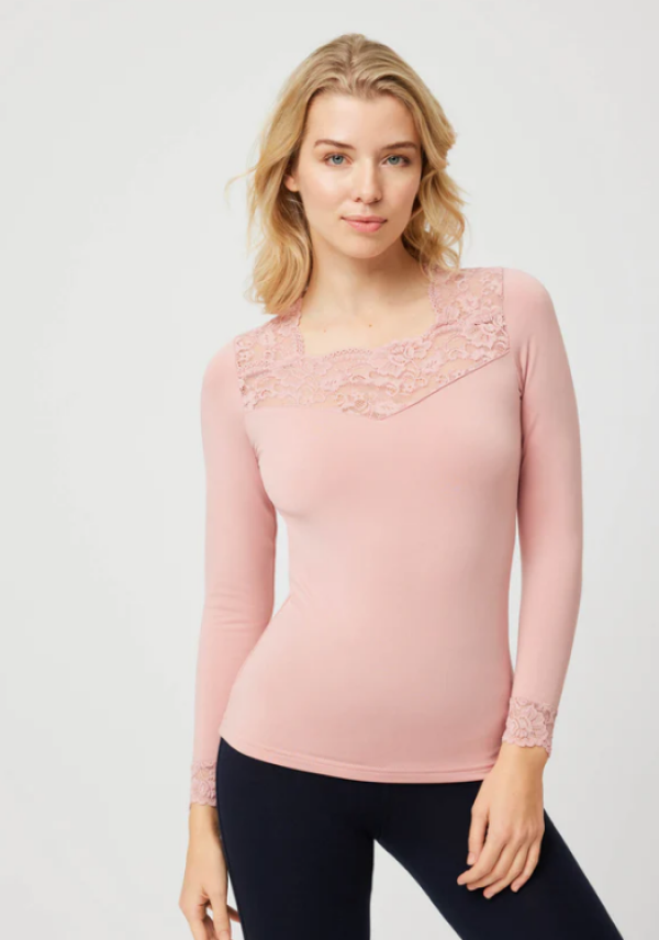 Camiseta termica sales rosa