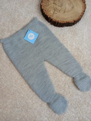 Polaina punto bobo gris Sardon