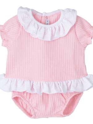 Conjunto braguita aral rosa