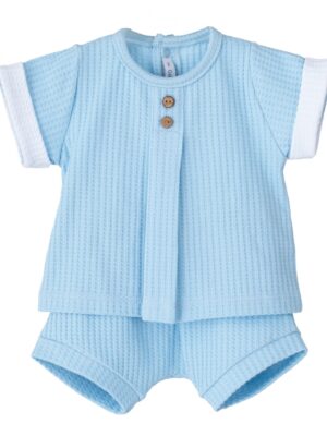 Conjunto pololo aral celeste