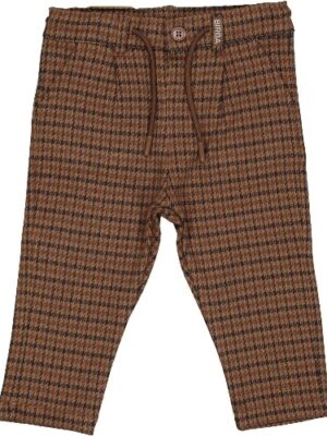 Pantalón pata de gallo camel