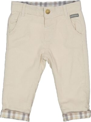 Pantalón micropana beige cuadros