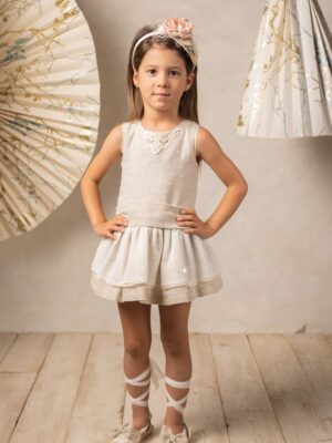 Vestido perla talle bajo