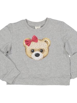 Sudadera gris oso