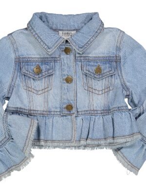 Cazadora denim clara volante