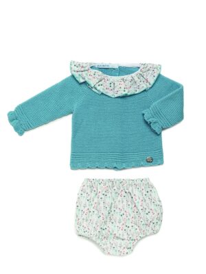 Conjunto braga ramitas azu nube