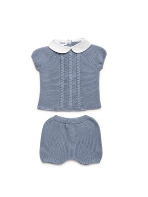 Conjunto pantalón lin trenzas cielo