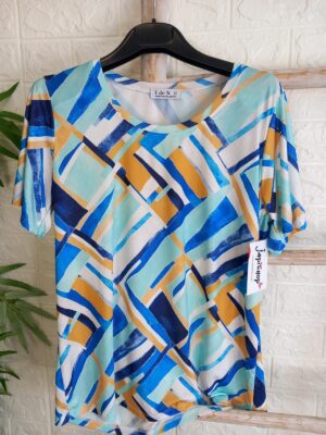 Camiseta estampado gama azules