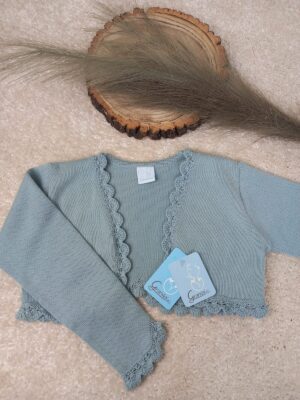 Chaqueta Granlei verde puntillas