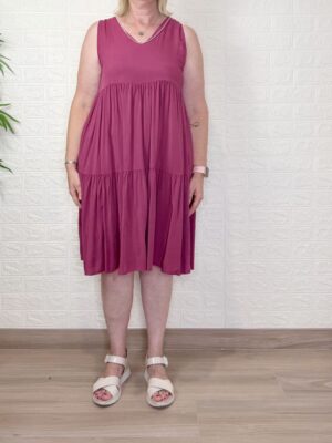Vestido Bari burdeos