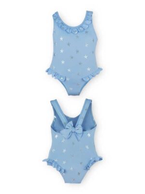 Bañador estrellas celeste