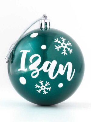 Bola navidad verde personalizada