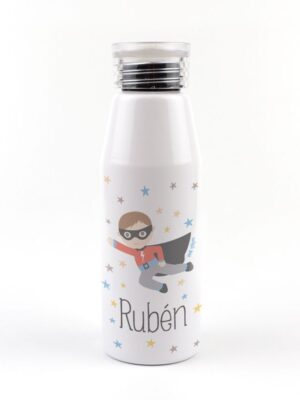 Botella aluminio superhéroe 500ml