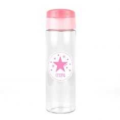 Botella Estrella Rosa 600ml personalizada