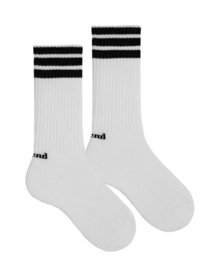 Calcetines sport listas horizontales blanco
