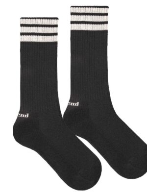 Calcetines sport listas horizontales negro