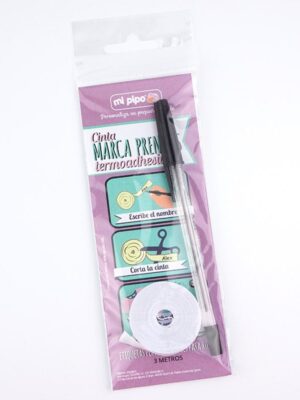 Pack 2 rollos cintas termoadhesivas ropa (blanco azul o rosa)