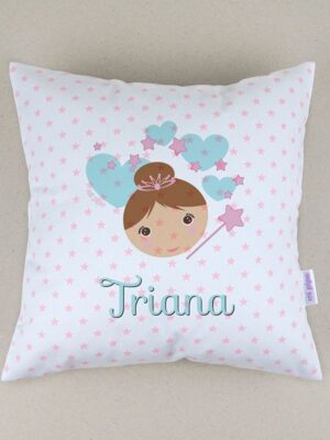 Cojín cuadrado piqué hada