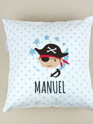 Cojin cuadrado piqué pirata