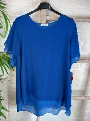 Blusa azul eléctrico