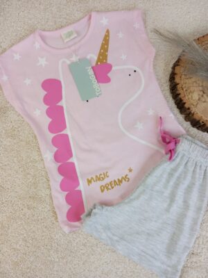 Pijama corto unicornio