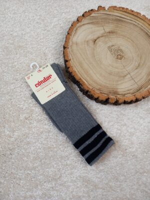 Calcetines sport listas gris