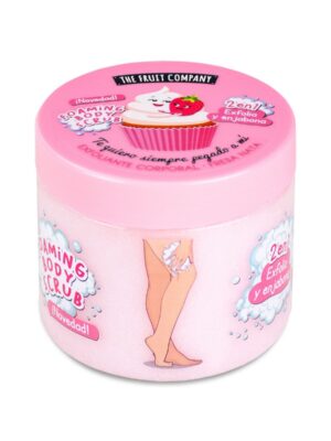 Exfoliante corporal fresa y nata