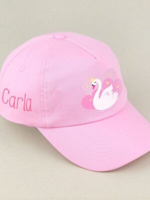 Gorra junior cisne rosa