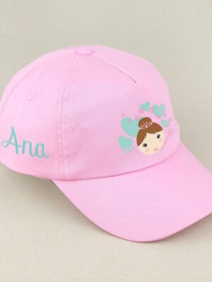 Gorra junior hada rosa personalizada