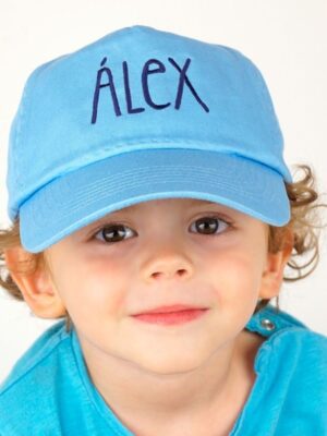 Gorra junior personalizada azul