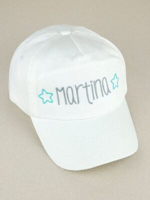 Gorra junior personalizada blanca