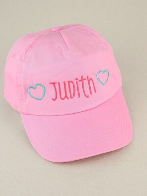 Gorra junior personalizada rosa