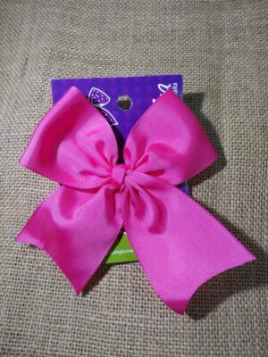 Lazo clásico fresa (rosa fluor) con pinza