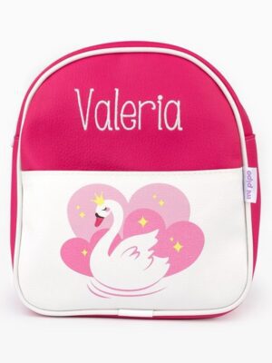 Mochila cisne fucsia personalizada
