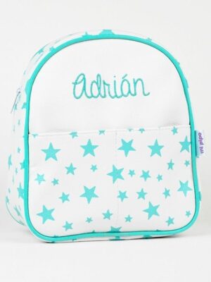 Mochila estrellas menta