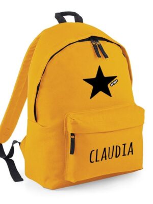 Mochila Junior mostaza personalizada