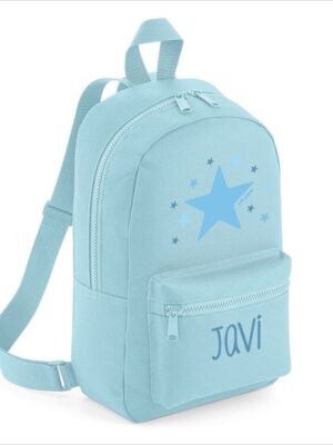 Mochila medium estrella azul (varios colores mochila)