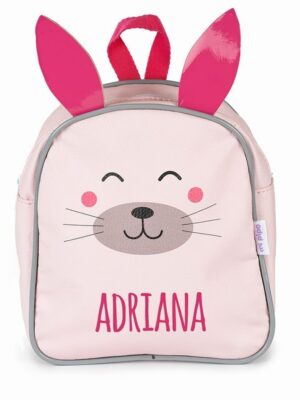 Mochila zoo conejito rosa