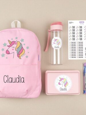 Pack mi equipo para el cole unicornio