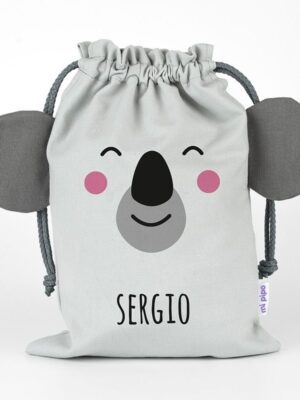 Saquito zoo koala gris