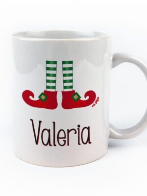 Taza pies de elfo personalizada