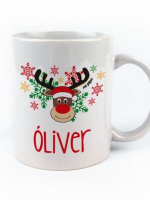 Taza reno personalizada
