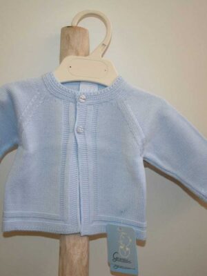 Chaqueta celeste larga