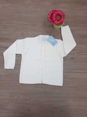 Chaqueta larga dos botones blanca