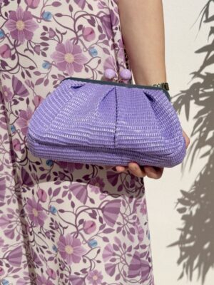 Bolso de mano morado