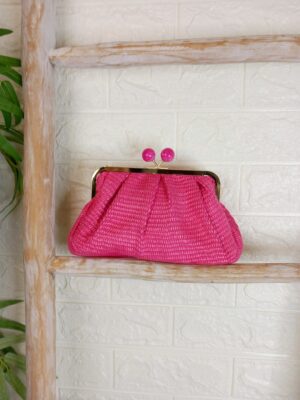 Bolso de mano fucsia