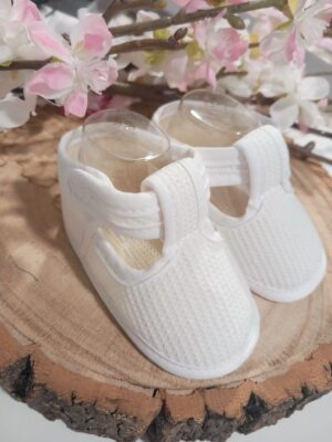 Zapatito tela blanco