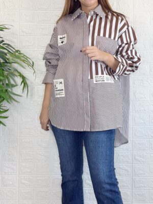 Camisa Newyork rayas marrón